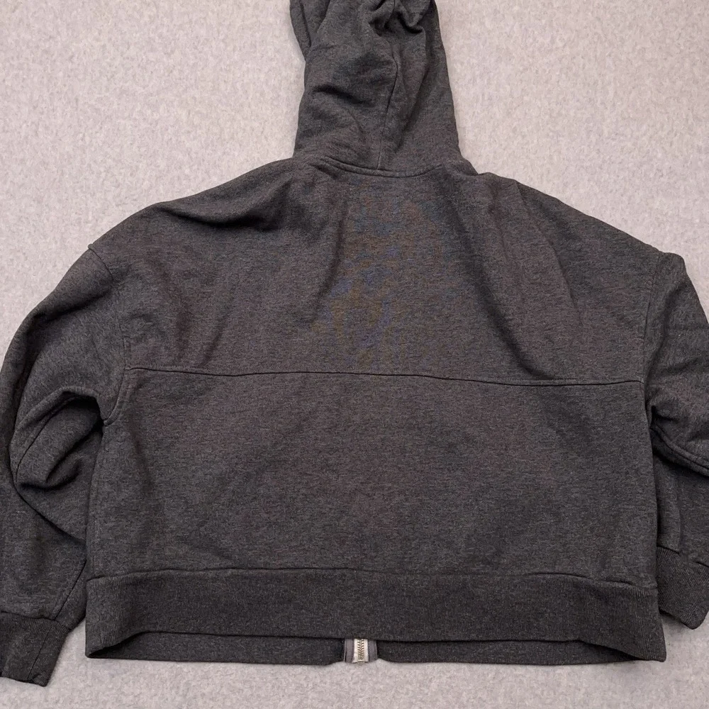 Everlane Charcoal Organic Cotton Cropped Zip Hoodie - Picture 7 of 7
